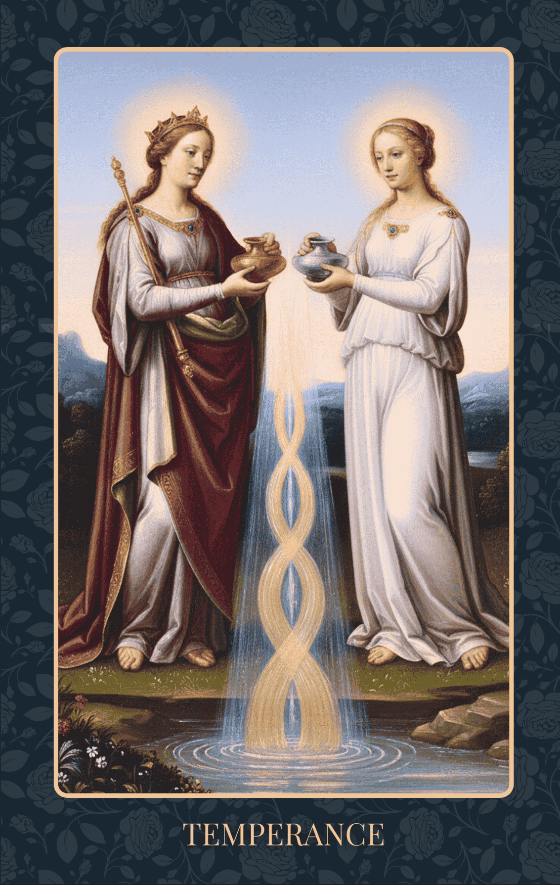 Goddess Tarot-Temperance: Awakening Hera Goddess and the Alchemy of Harmony