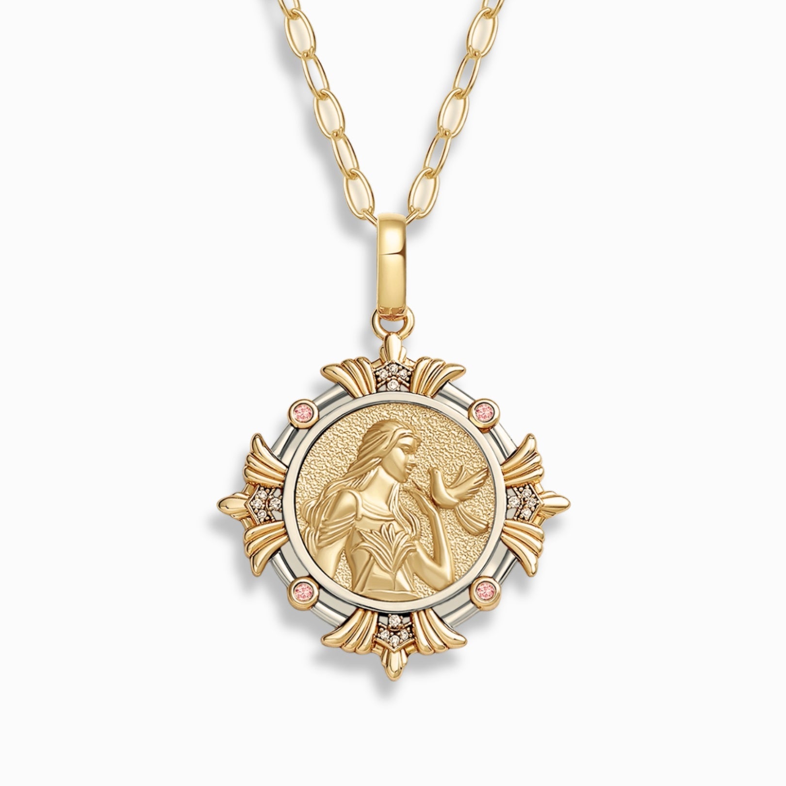 Aphrodite Manifesting Necklace - Silver Greek Goddess Spiritual