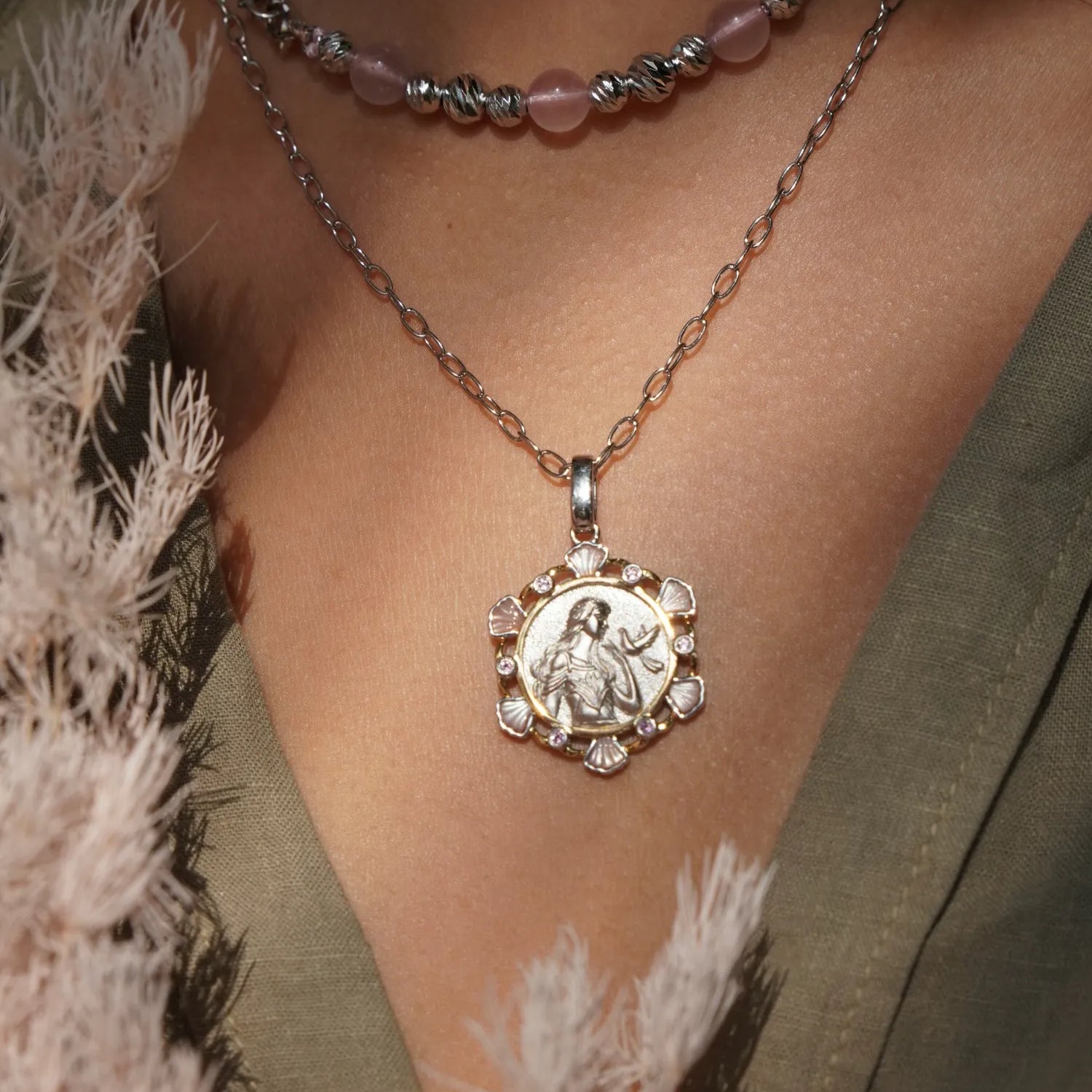 Shell Amulet Aphrodite Shell Amulet – VidaWheel: Empowered by Goddess, Shape your ...